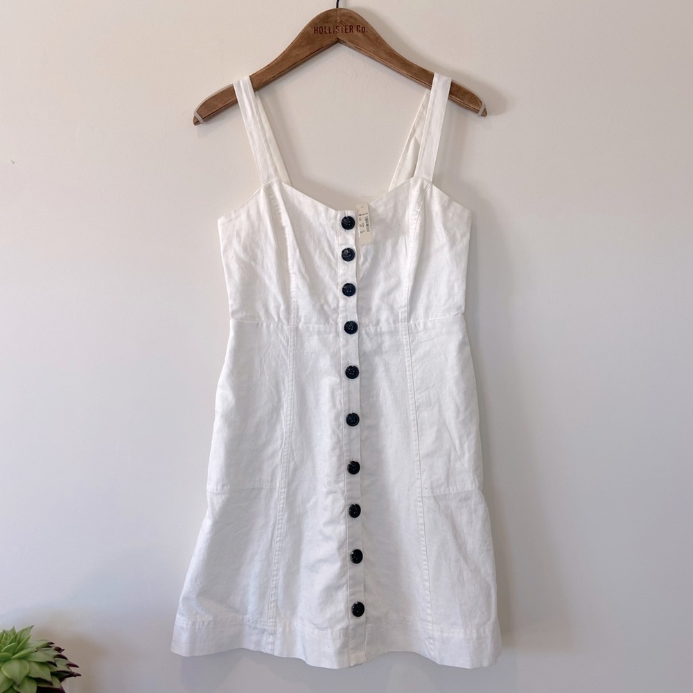 NWT Madewell cream linen dress